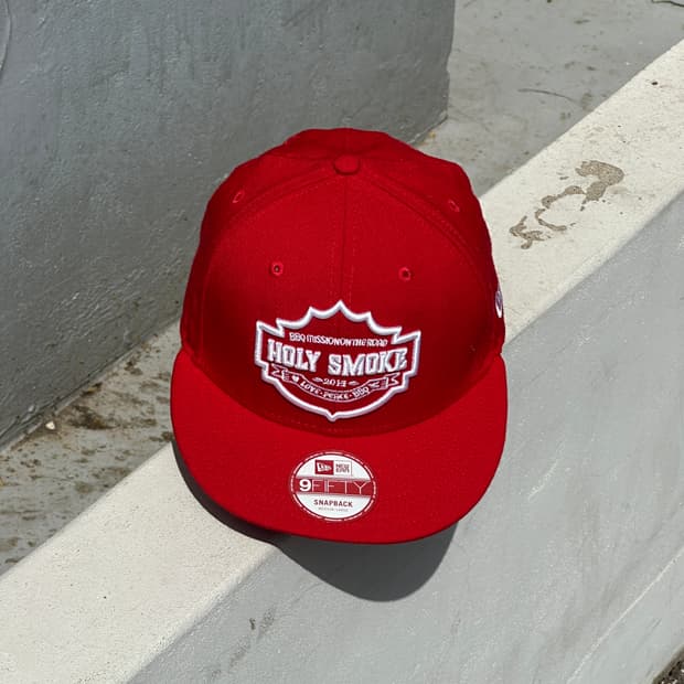 [M-L] 뉴에라 홀리스모크 레드 스냅백 모자