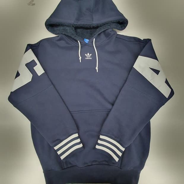새상품 아디다스  기모 후드티