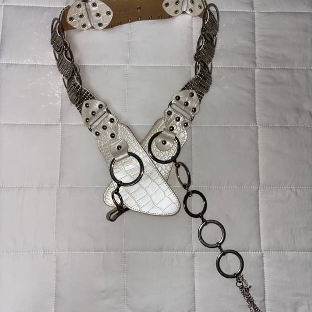 오네갸루 y2k 고스펑크 빈티지 벨트 히피 그런지페어리 루카 d.i.a