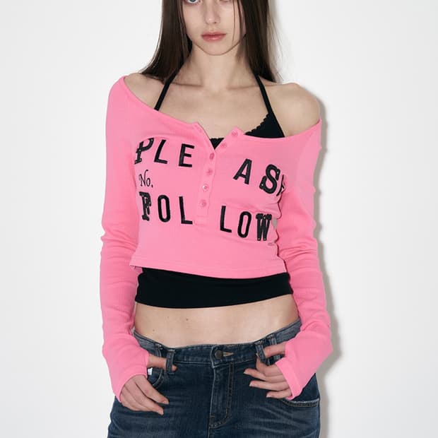 플리즈노팔로우 메간 패치 탑