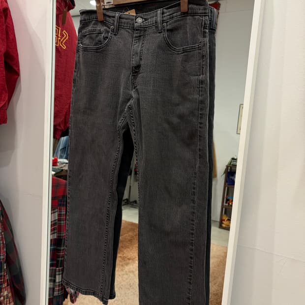Levis 리바이스 559 흑청 데님 팬츠 (34inch)