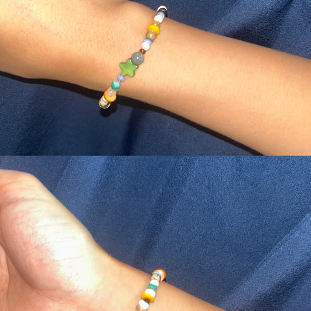 빈티지 비즈 별 팔찌 / star yy bracelet 
