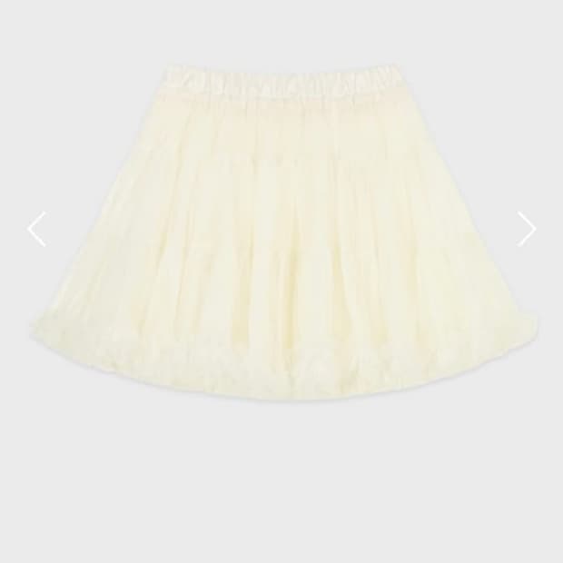 시눈 튜튜 스커트 크림