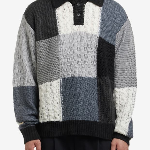 오베이 올리버 패치워크 스웨터