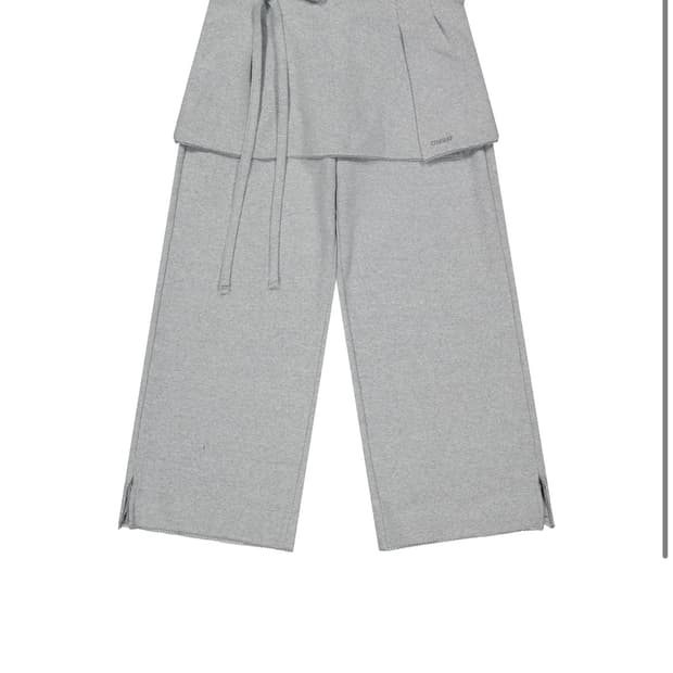코이세이오 SOFT CROPPED SKIRT PANTS MELANGE G