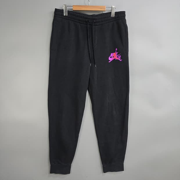 나이키 조던 기모 조거 팬츠 블랙 M