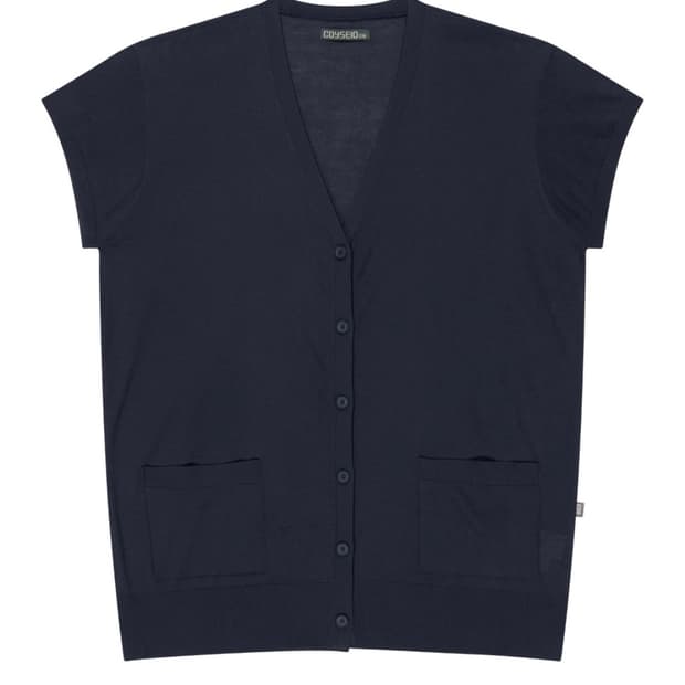 코이세이오 038 HALF SLEEVE CARDIGAN NAVY 