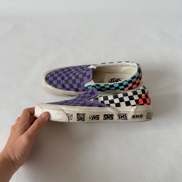 [270]반스(Vans) X SNS 체커보드 슬립온