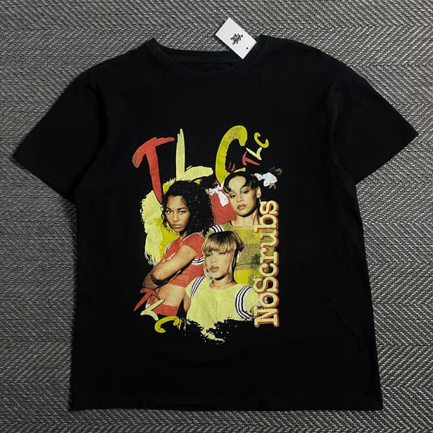 USA 빈티지 TLC 힙합 프린팅 반팔 티셔츠o 4237