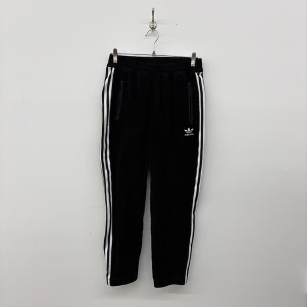 아디다스 삼선 코듀로이 블랙 트레이닝 바지 30