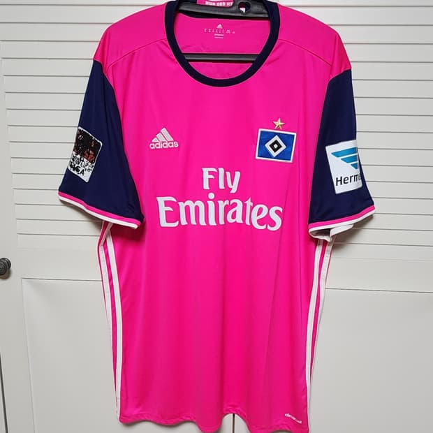 XL 16-17 함부르크 어웨이 No.5 요안 주루 아디다스 유니폼 반팔