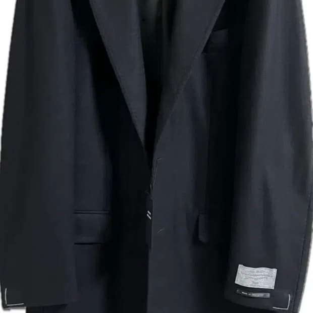 링자켓 까노니코 더블페이스 블랙 체스터필드 싱글 코트