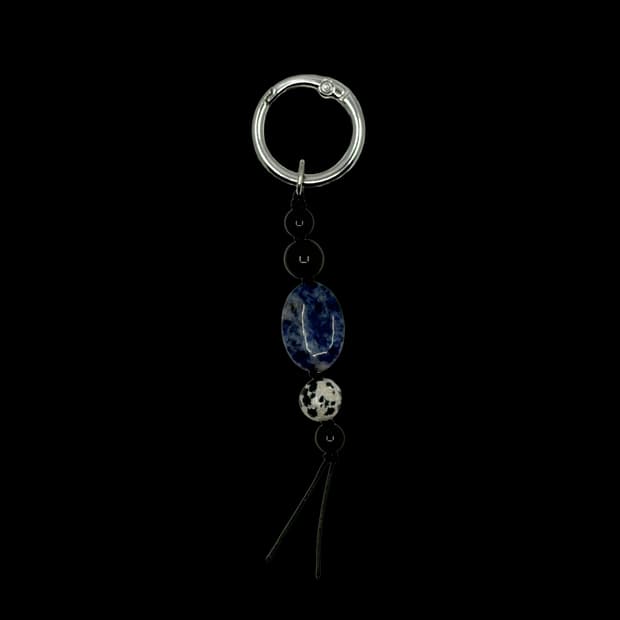 Blue moon key ring