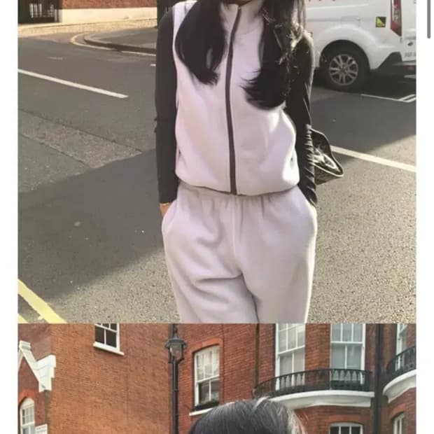 셀리앤리옹 플리스 셋업