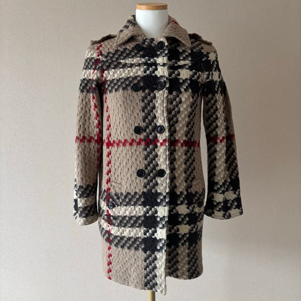 Burberry 버버리 울 체크 자켓