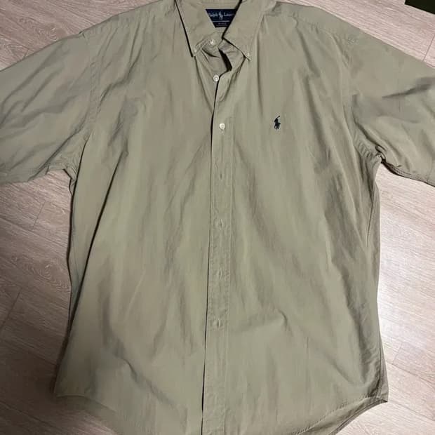 폴로 랄프로렌 베이지 반팔셔츠