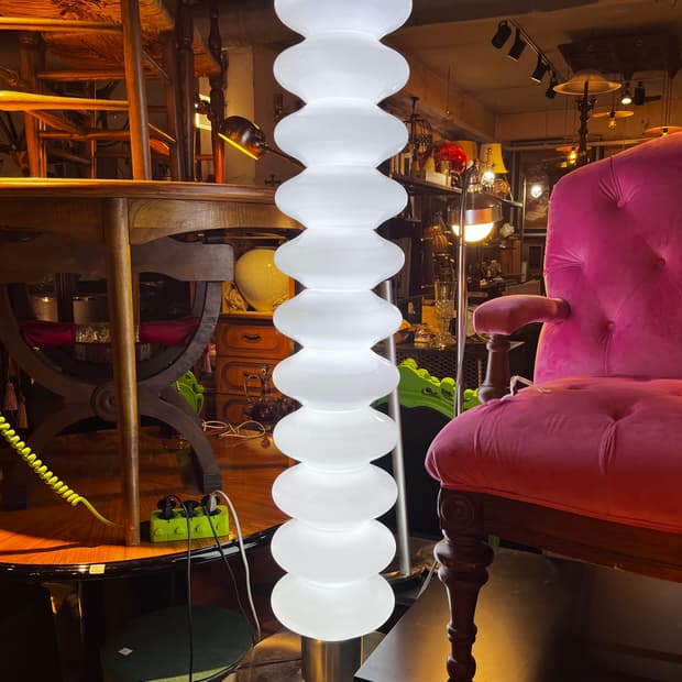 빈티지 글라스 플로어 램프 (Vintage Glass Floor Lamp