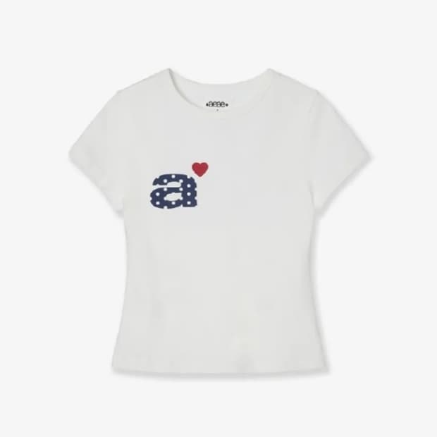 DOT SMALL LETTER TEE [WHITE]
