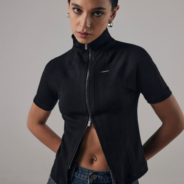 트리밍버드 Slim-Fit Half Zip-Up [ BLACK ]