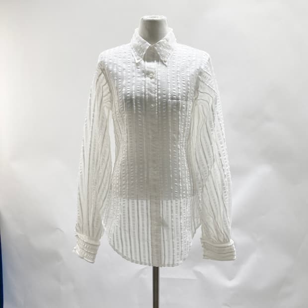 여성 시스루 루즈핏롱셔츠 화이트 F 