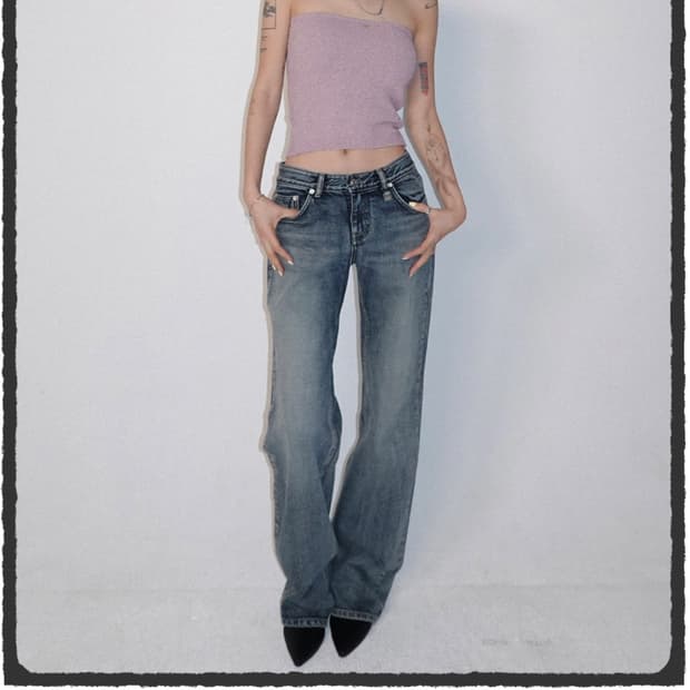 페일제이드 로우라이즈 빈티지 진 S