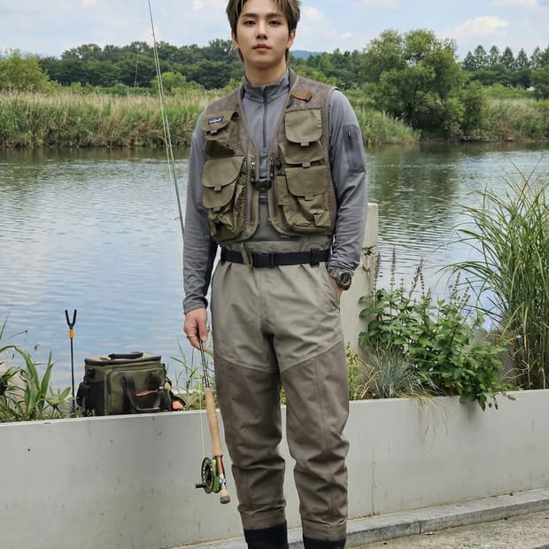 파타고니아 피싱 베스트 올리브 드라이피트_L