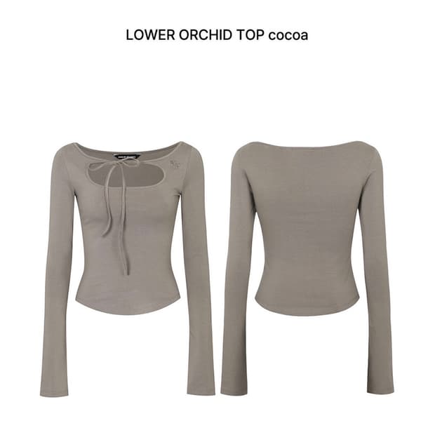 페인오어플레져 LOWER ORCHID TOP cocoa