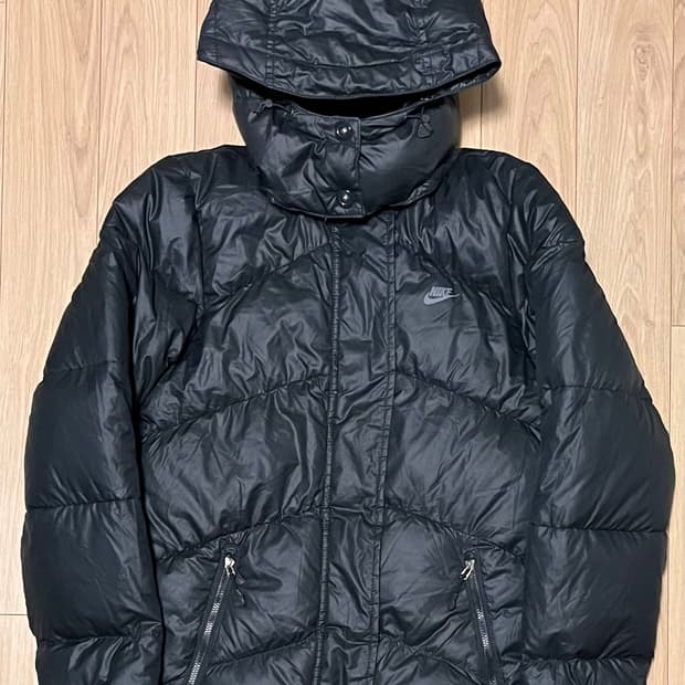 나이키 여성 후드 패딩 블랙 S