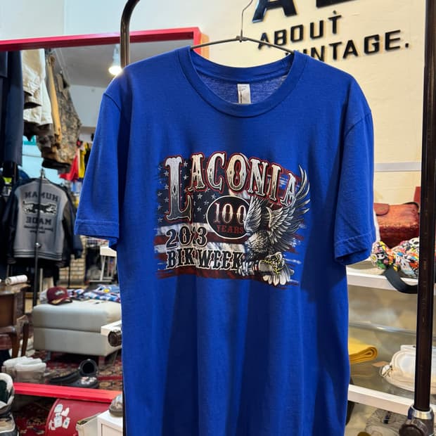 Laconia Bike Week 100주년 기념 바이크 반팔 티셔츠 M