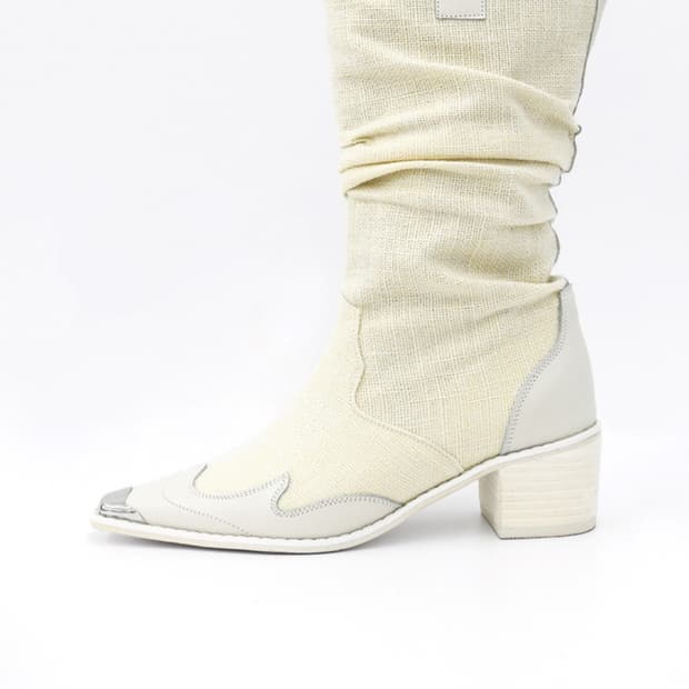 마뗑킴 린넨 웨스턴부츠 230