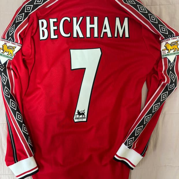 98-99 맨유 베컴 긴팔 유니폼