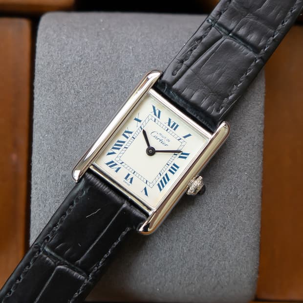 까르띠에 머스트 탱크 sm 쿼츠 빈티지 시계