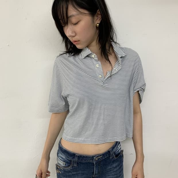 Ralph lauren crop pk top