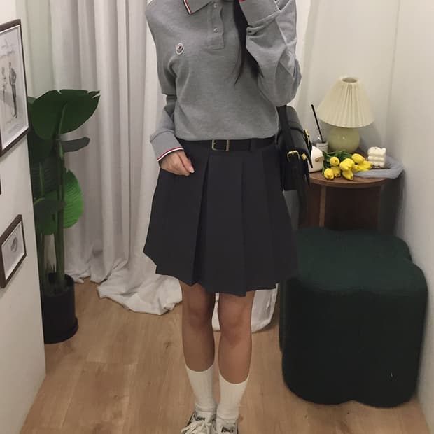 여성 몽클레어 카라 티셔츠 100