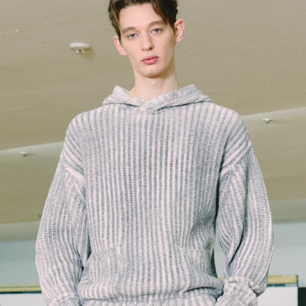 Brushed Two-Tone Overfit Hood_Ash Grey