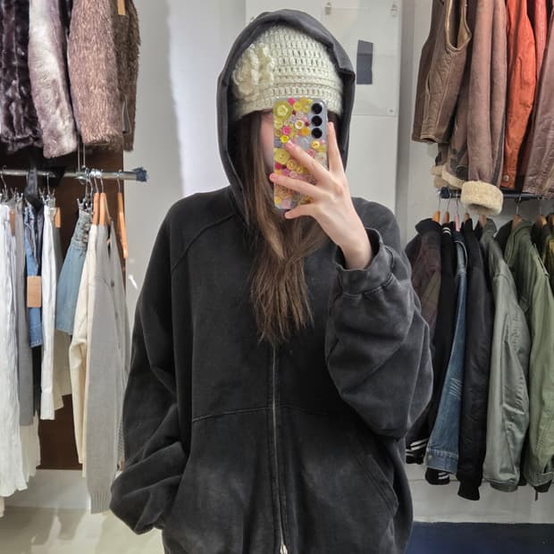 FAR 파아카이브 그런지 투웨이 후드집업