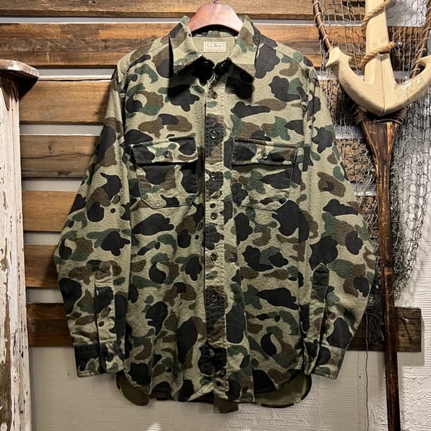 [XL]L.L.Bean 엘엘빈 USA Made 덕카모 샤모아 헌팅 셔츠