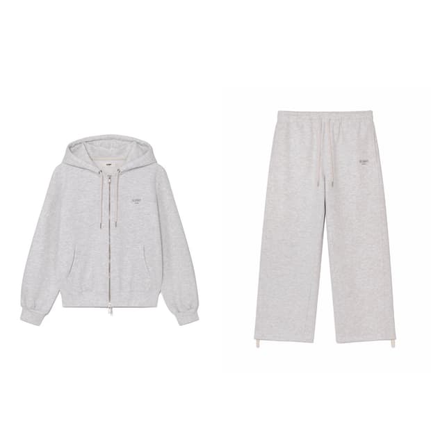 글로니(glowny) 박시 집업 드로우스트링 스웻팬츠 세트 no