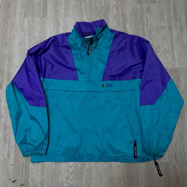 코오롱 스포츠 올드스쿨 아노락 바람막이 XL/105 