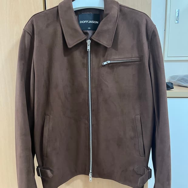 도프제이슨 오버핏 풀업 스웨이드 싱글 자켓 MOCHA XXL