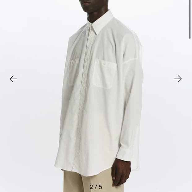 [4]마카웨어 markaware 텐트 셔츠 화이트