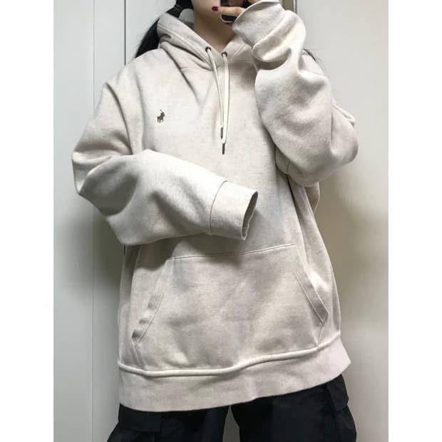 폴로 랄프로렌 신형택 기모 후드티 xl