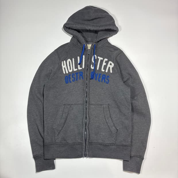 홀리스터 그레이 후드집업