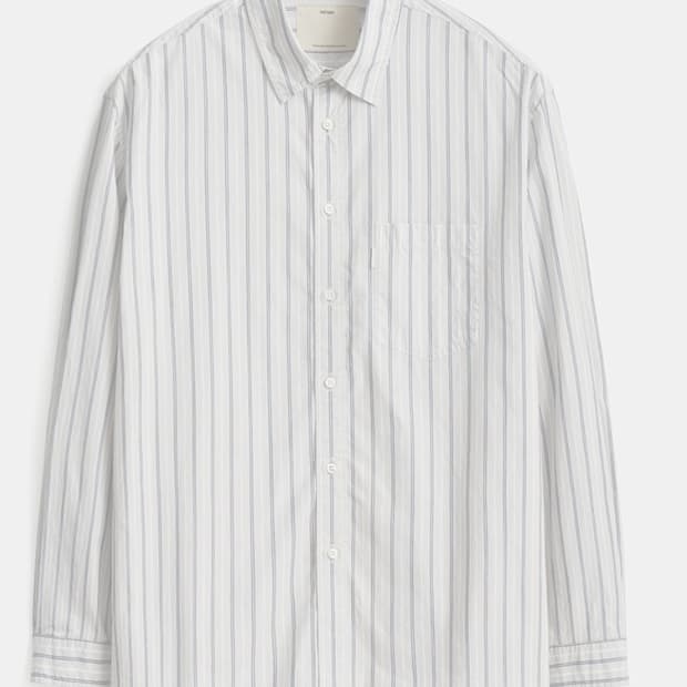 포터리 컴포트 셔츠 블루 스트라이프 2