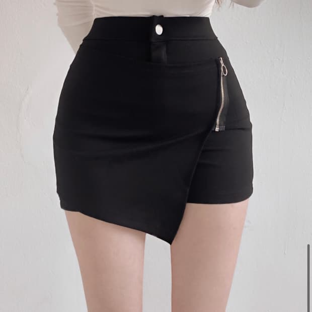 스판 랩스커트 팬츠