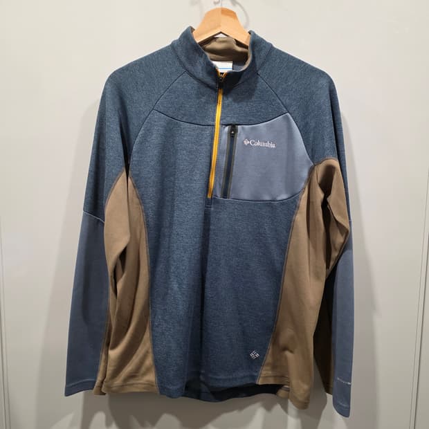 컬럼비아 기능성 하프 집업 배색 티셔츠