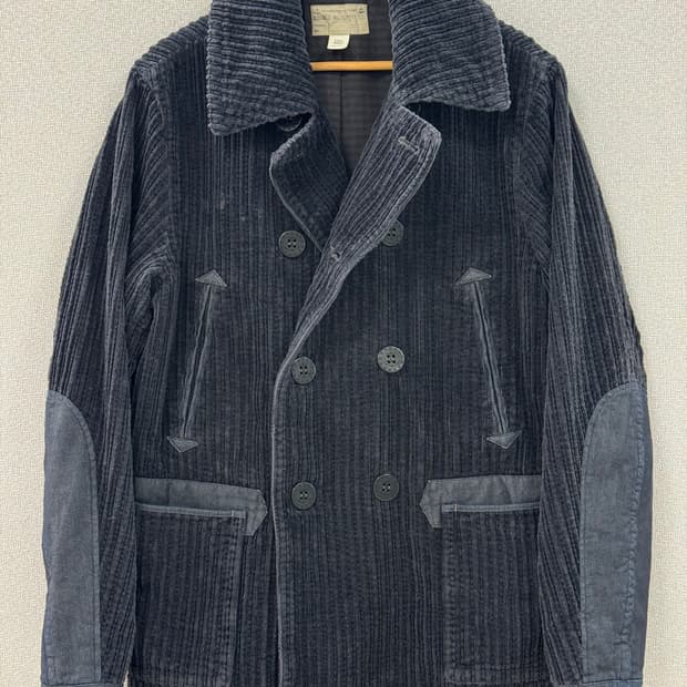 더블알엘 25FW 코듀로이 데님 피코트 / L