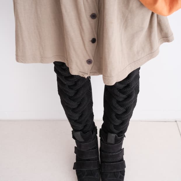 Cable knit docking tights