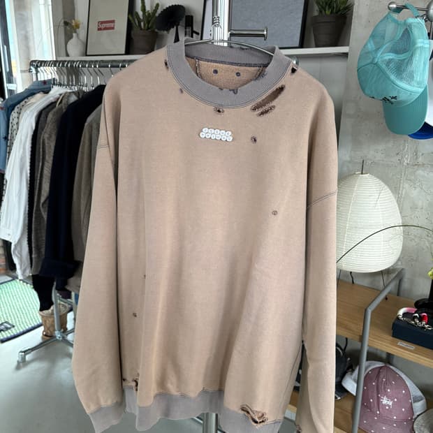 Issuethings 이슈띵즈 type56 데미지 스웻셔츠