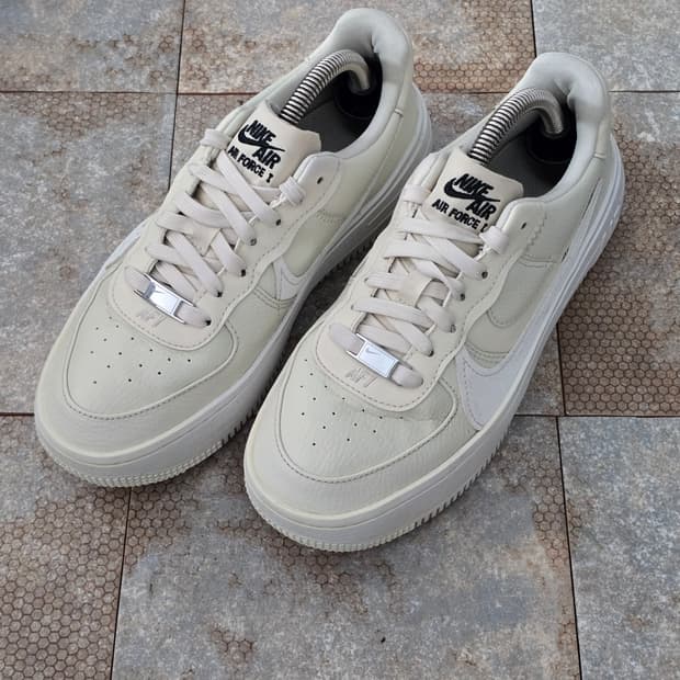 (235)나이키 에어포스 1 플랫폼 베이지